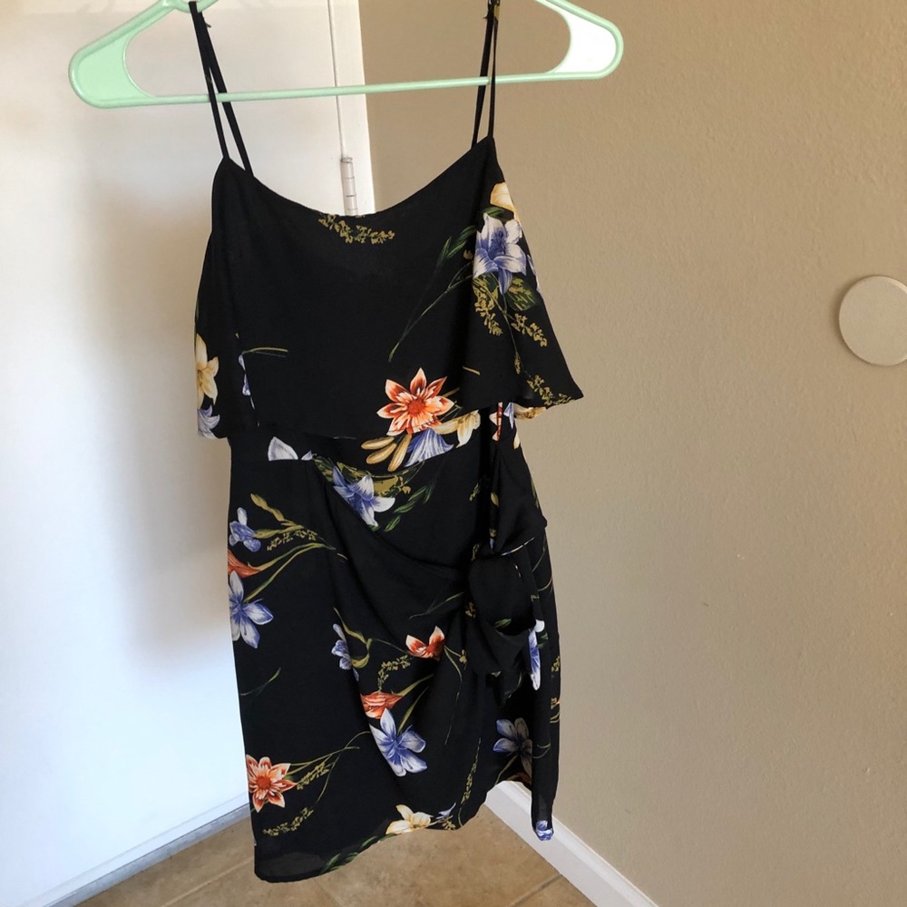 Black Floral Lush Dress